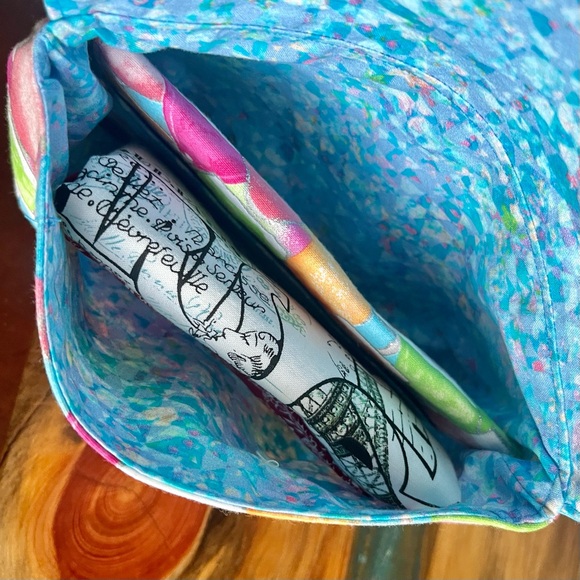 Bright Cocktails Print magnetic clasp Clutch Fabric Handmade Clutch - Picture 5 of 6